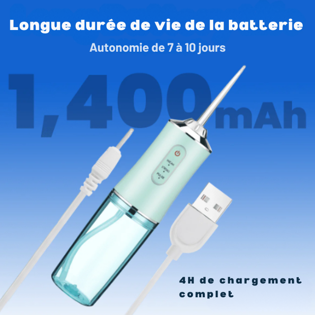 Hydropulseur dentaire sans fil 4 en 1