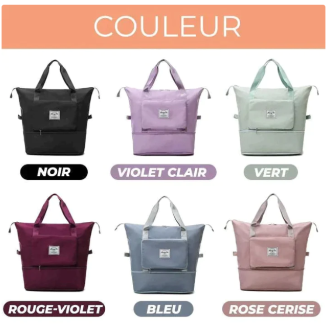 Sac de voyage pliable de grande capacité🤩👜- En Stock - MC ECOM Tahiti