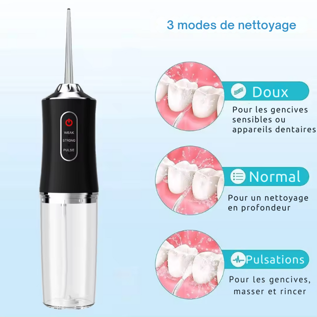 Hydropulseur dentaire sans fil 4 en 1