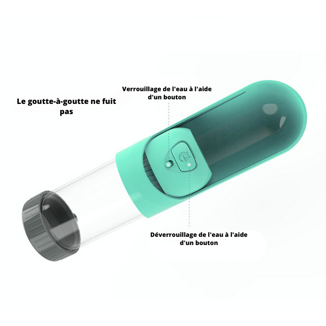 Bouteille d'Eau pour Chiens avec Filtre - En précommande - MC ECOM Tahiti