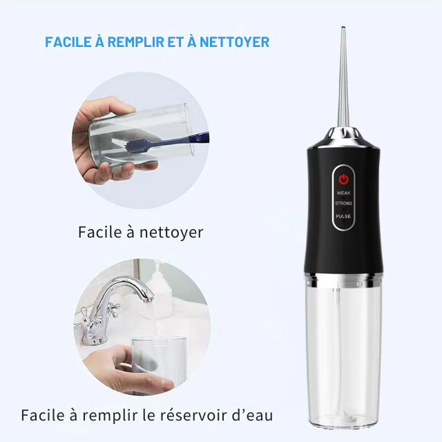 Hydropulseur dentaire sans fil 4 en 1