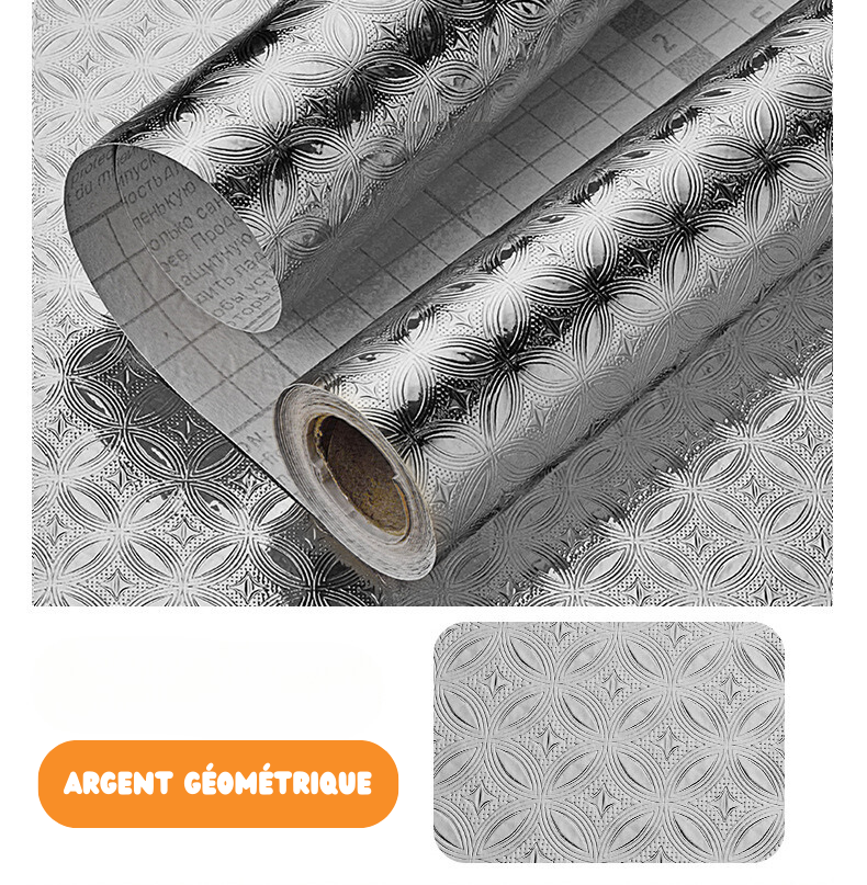 Adhésif cuisine ANTI-HUILE - 60cm x 10m - 2 coloris