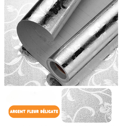 Adhésif cuisine ANTI-HUILE - 60cm x 10m - 2 coloris