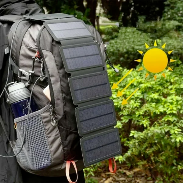 🤩Chargeur solaire pliable portable☀️ - En précommande - MC ECOM Tahiti