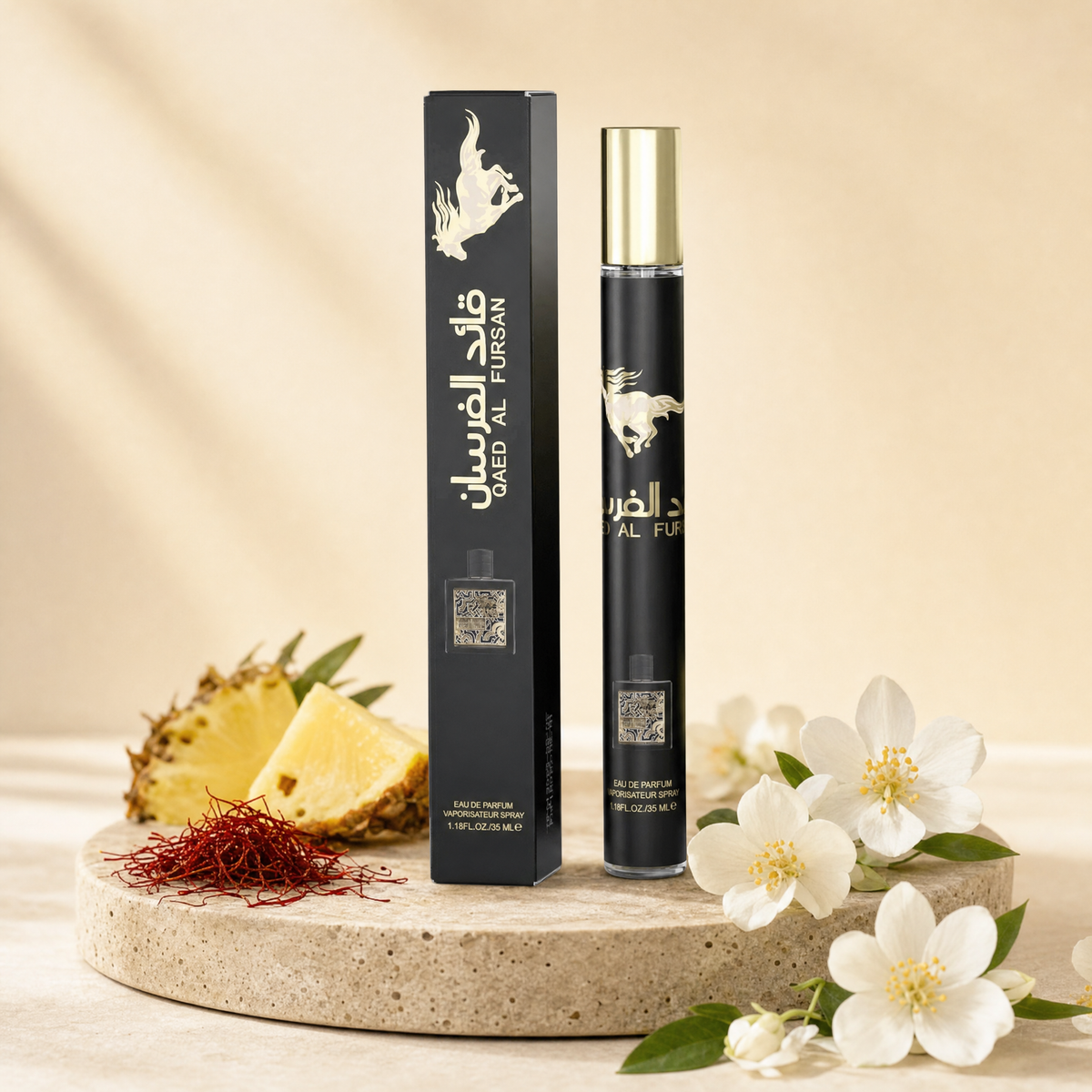 Qaed Al Fursan, vaporisateur 35 ml et son étui