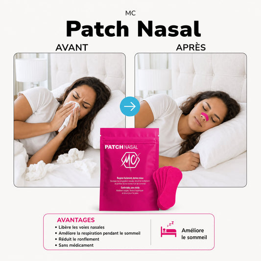 Patch nasal MC – avant / après